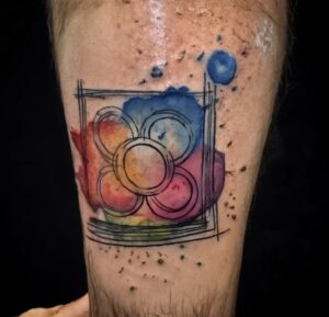 Tatuaje de panot estilo acuarela realizado en Trip N' Tattoo Barcelona